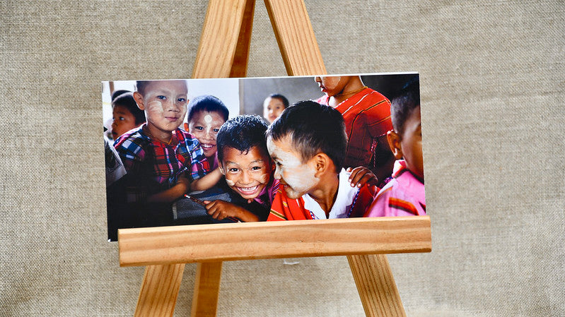 8 cartes de vœux Enfants du Mékong