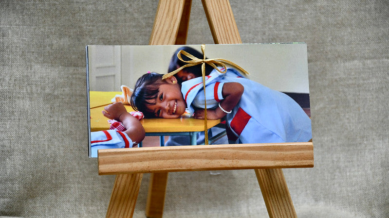 8 cartes de vœux Enfants du Mékong