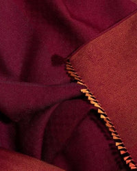 Echarpe Dégradée en soie laine bordeaux